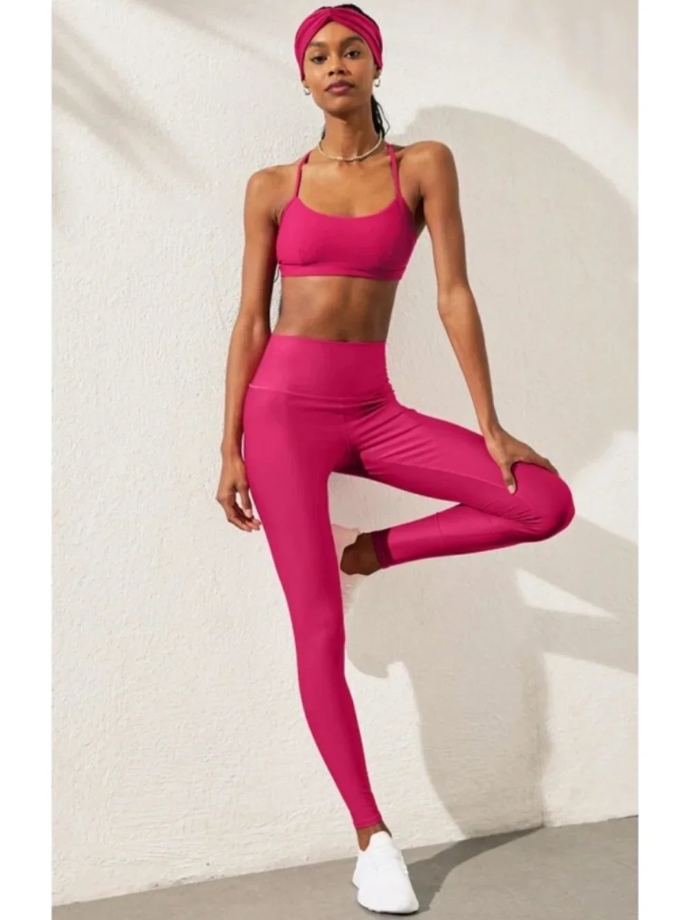 Alo High-Waist Airlift Leggings Magenta Crush Hi-Rise Waisted Full-Length Tights